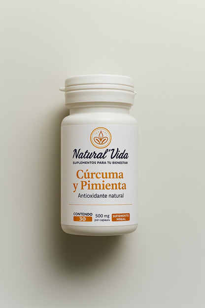 CURCUMA+PIMIENTA  FORMULA CONCENTRADA 100% NATURAL