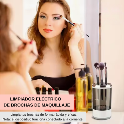 Limpiador eléctrico de brochas de maquillaje