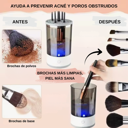 Limpiador eléctrico de brochas de maquillaje