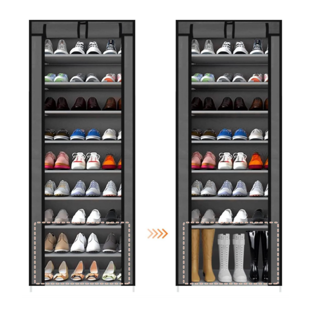 Zapatera Organizador Vertical con 10 Niveles 20 a 22 Pares | ShoeTower