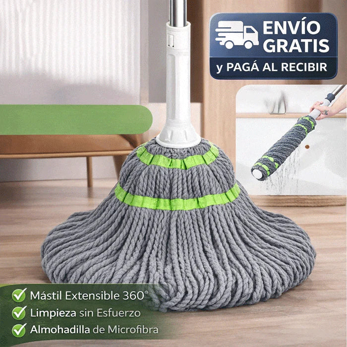 Trapeadora Autoescurrible Microfibra Super Absorbente  ULTIMAS UNIDADES!