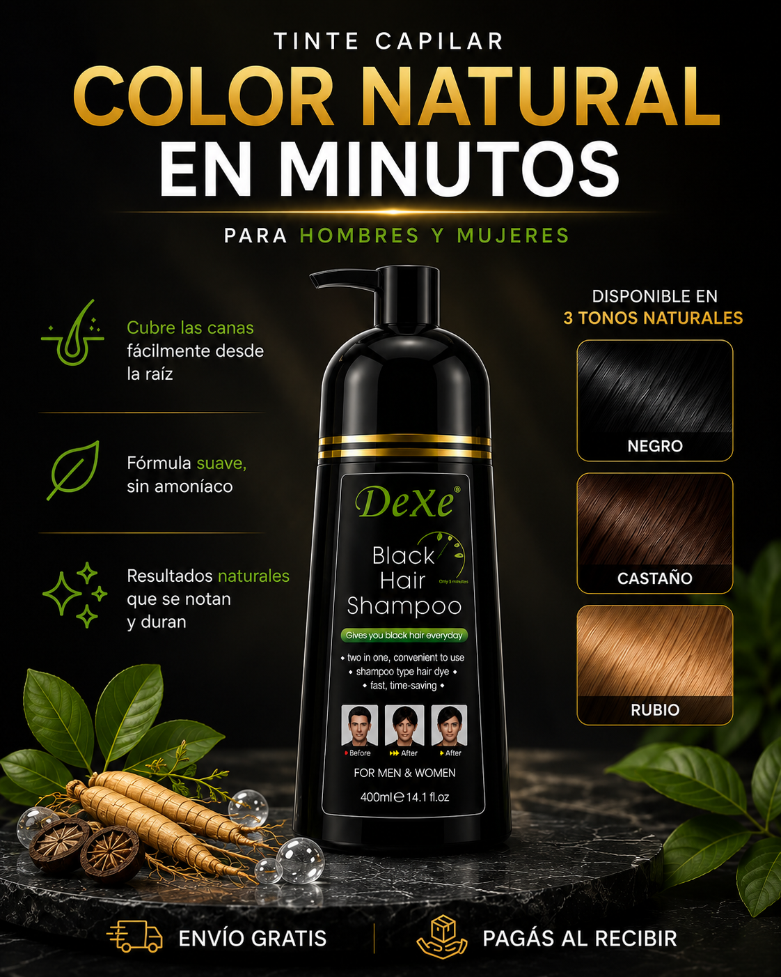 DEXE® Shampoo Tinte Capilar