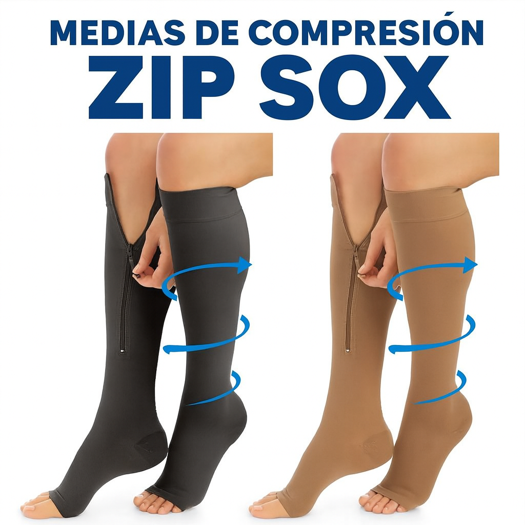 Medias de Compresión Alivio Inmediato para Dolor, Hinchazón y Varices!