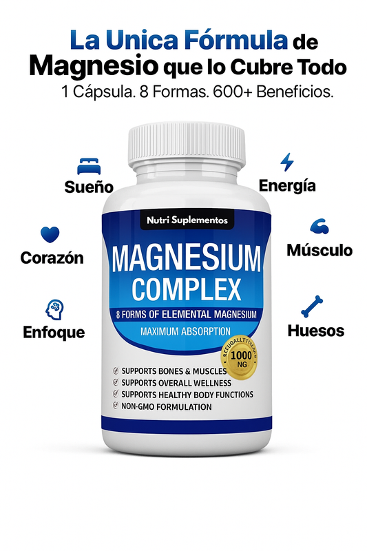 MAGNESIUM COMPLEX 30 Cápsulas + Envío Gratis!🚚