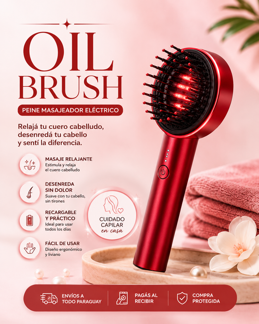 Oil Brush Masajeador Capilar Envios Gratis!