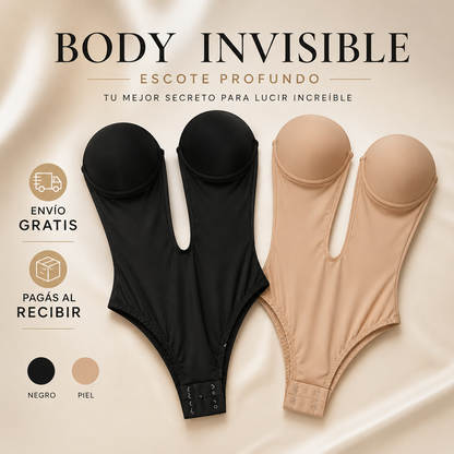Body Invisible Escotado de Calidad Premiun