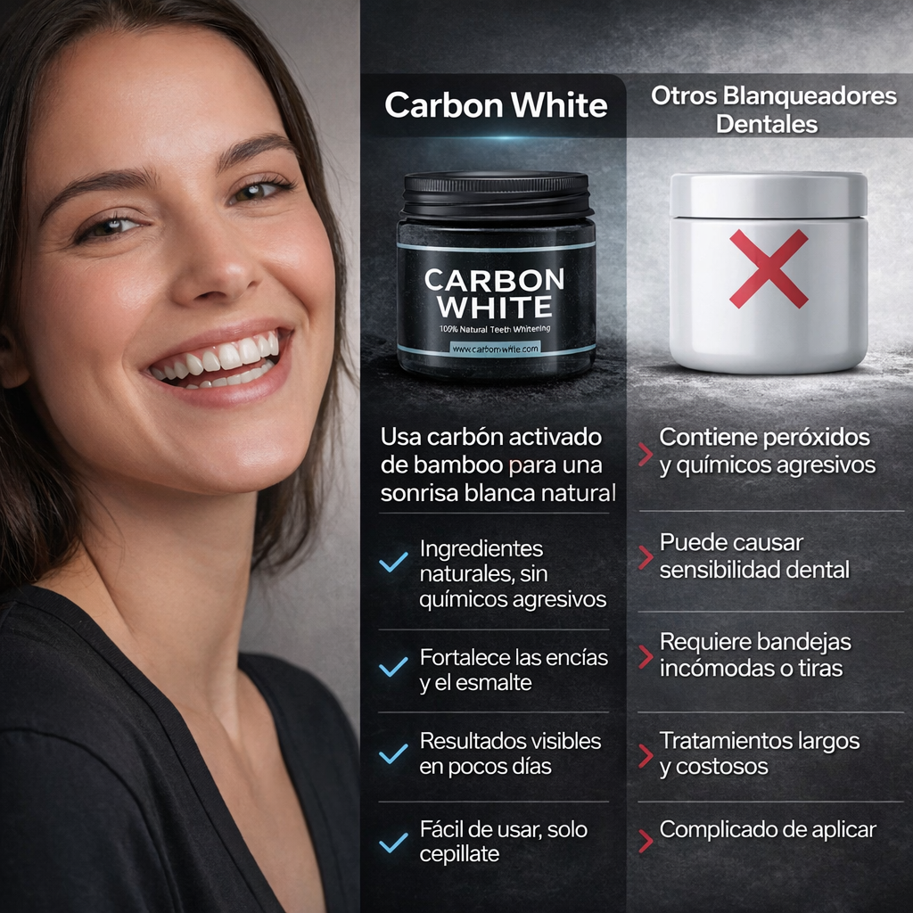 CARBON WHITE: Blanqueador Dental Avanzado
