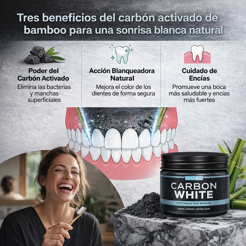 CARBON WHITE: Blanqueador Dental Avanzado