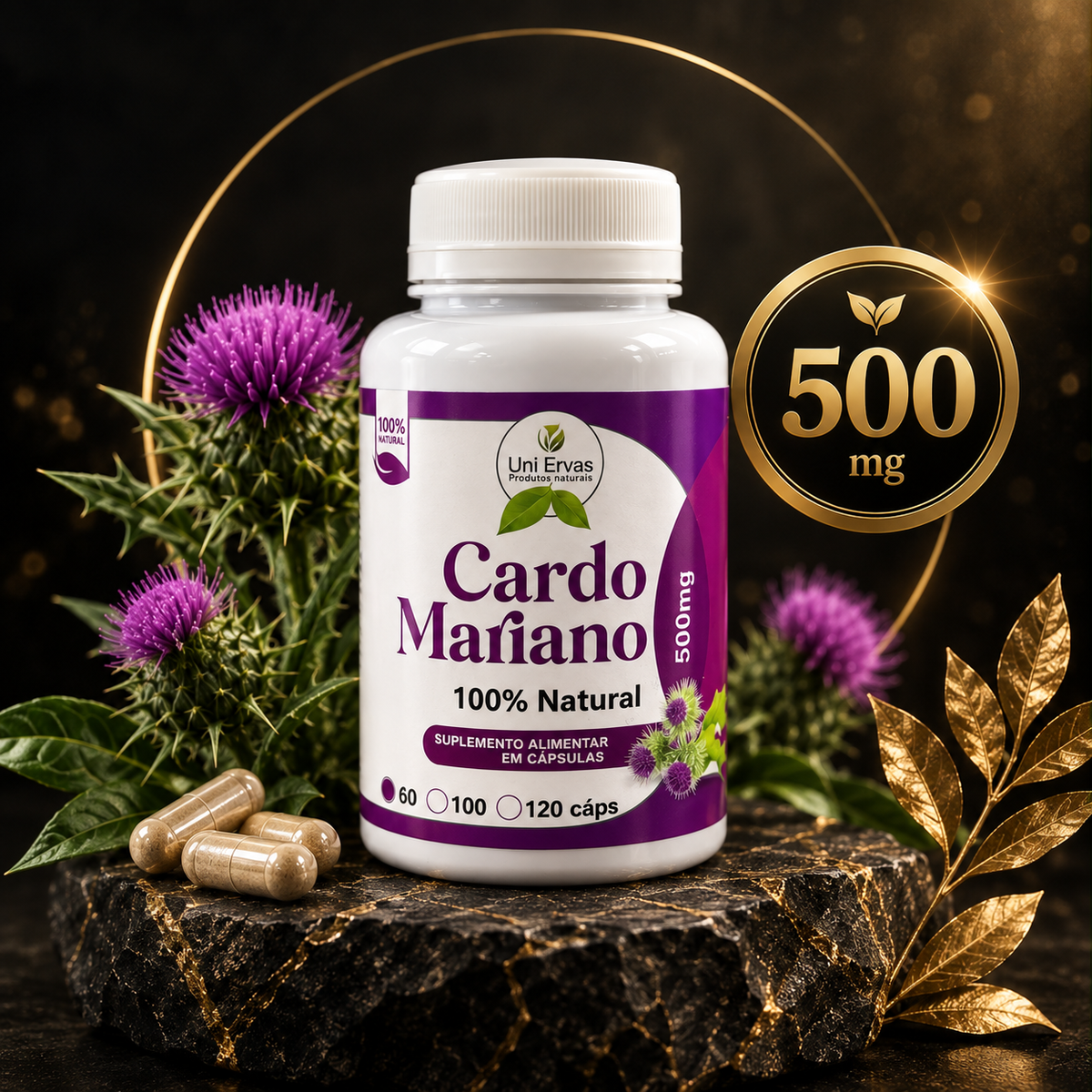 Cardo Mariano 500mg® 60 Capsulas