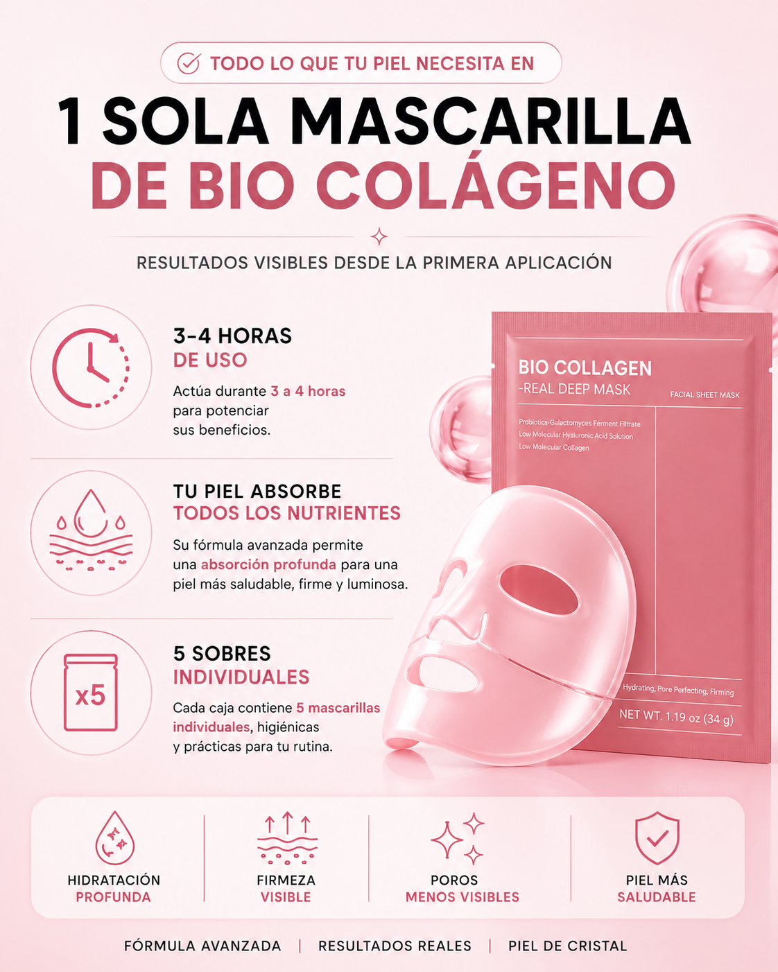 MASCARILLA DE BIO COLÁGENO DE ALTA PUREZA®
