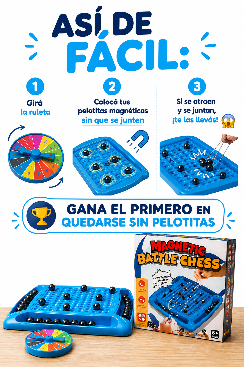 Battle Chess Magnetico - Diversión Asegurada!