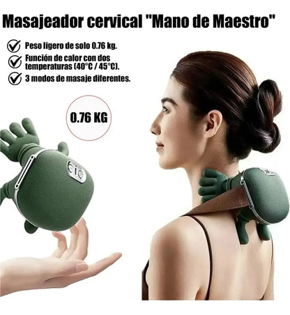 HandRelax Pro®- Masajeador Inteligente de Cuello, Hombros y Espalda