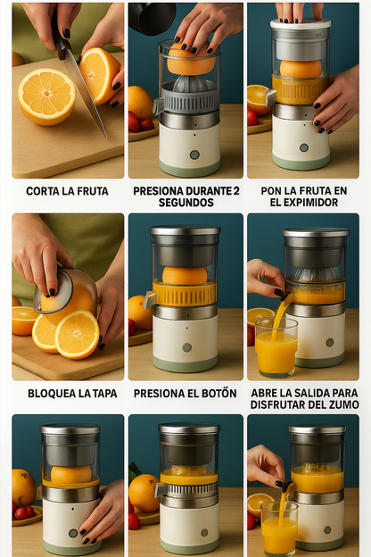 Exprimidor FreshJuice – Jugo fresco en segundos, sin esfuerzo 🧡