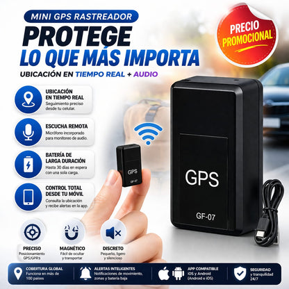 Mini GPS Magnético Con Micrófono Oculto™ – Ubicación en Tiempo Real 24/7