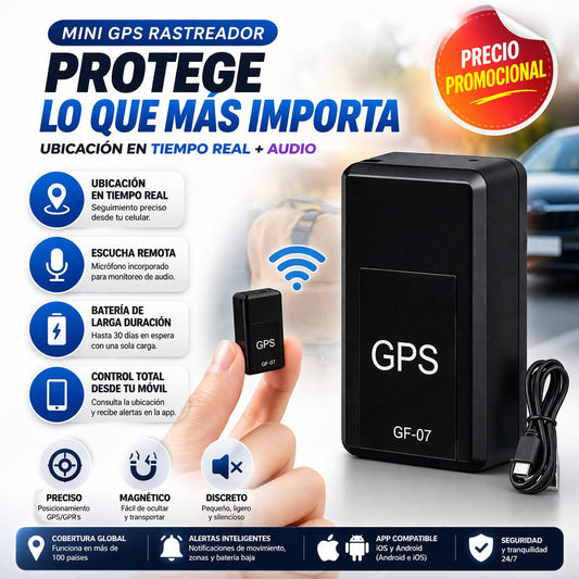 Mini GPS Magnético Con Micrófono Oculto™ – Ubicación en Tiempo Real 24/7